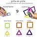 CONDIS Magnetische Bausteine 120 Teile, Magnetspielzeug Magneten Kinder Magnetbausteine Magnet Spielzeug Magnetspiele für Geschenk ab 3 4 5 6 7 8 Jahre Junge Mädchen Bauklötze Kinderspielzeug - 4